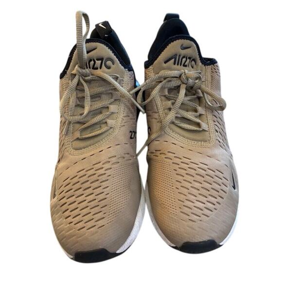 Nike Air Max 270 Shoes Mens Size 9 Taupe Black Beige FQ8830-247 Running Sneakers